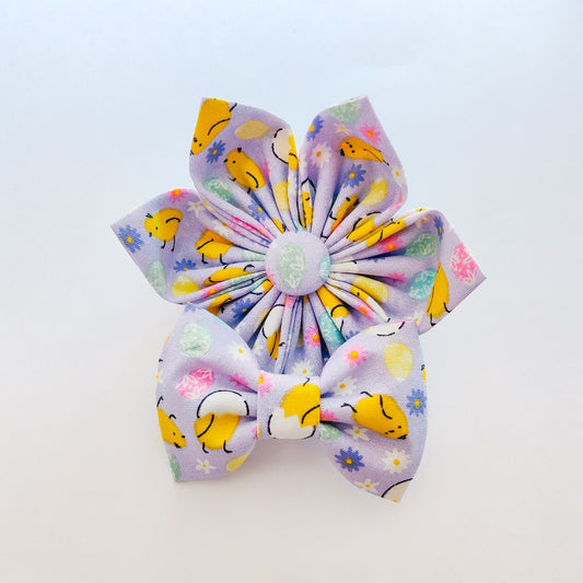 Easter Chicks Dog & Cat Bow Tie/ Collar Flower