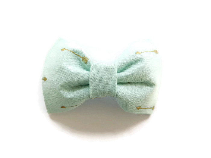 Mint Arrow Bow Tie/Flower - Charlotte's Pet